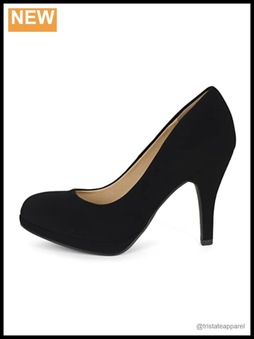 Womens Round Toe Platform Stiletto Pumps Formal Office Heels